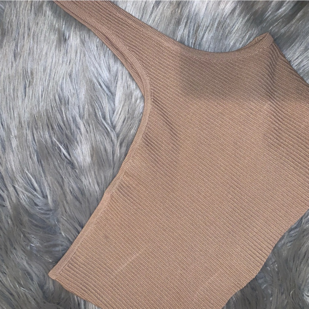 One shoulder tube top